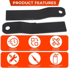 Heavy Duty Steel For Wolverine Skidsteer Brush Hog Cutter Replacement Blades