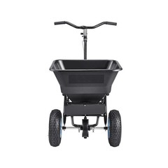 Uimoso Walk-Behind Fertilizer Spreader 100LB,Adjustable 0-9.8ft Spread Width