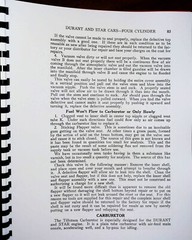 Durant Star Car C CC F M M-2 M-4 Automobile Service Repair Manual