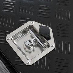 24 “Aluminum Five Pattern Toolbox Single Lock Black
