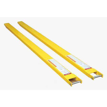 Zoro Select 35Lu34 Fork Extensions, 120In.L X 4 In.W, Pin, Pk2, 35Lu34