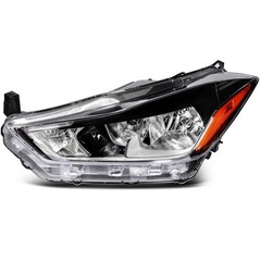 Halogen Black Clear Headlight Driver Side 2017-2020 Nissan Kicks 26060-5RL0A
