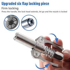 High Pressure Grease Gun Coupler Kit, with Locking Pliers & Adapters