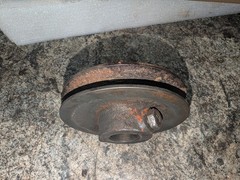 Allis Chalmers B C Tractor crank shaft pulley COMPLETE
