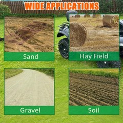 6Ft Heavy Duty Tow Behind Drag Harrow w/6ft Chain Driveway Grader Landscape Rake