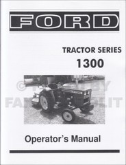 Ford Tractor Series 1300 Owner Manual Diesel 1979 1980 1981 1982 Operators Book