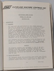 Cleveland Machine Controls Adjustable Speed Drives Models 621 and 622 Manual
