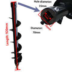 Hydraulic Auger Attachment For Mini Skid Steer Post Hole Drilling Tool Free Ship