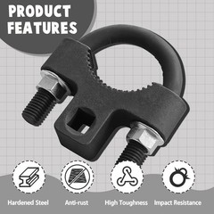 Inner Tie Rod Removal Tool, with Non-Slip Teeth for Inner Tie Rod Removal and In
