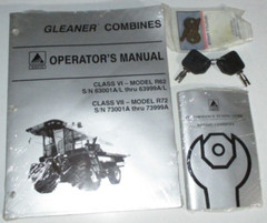 *AGCO Gleaner Class VI R62 Class & VII R72 Combine Operators Manual ORIGINAL NOS
