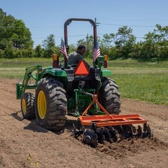 Titan Attachments 3 Point 5ft Notched Disc Harrow Plow Attachment for Cat 1