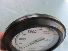 VINTAGE CROSBY BOSTON, USA 0-5000 LBS. PER SQ. INCH GAUGE