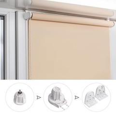 28mm Roller Blind Brackets Upgrade 1.69″W x 1.85″H, White