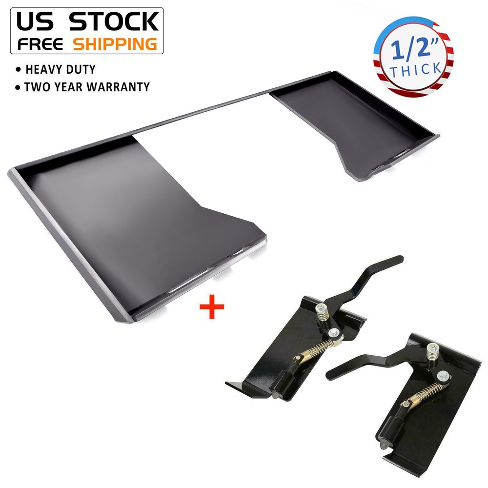 1/2″ HD Skid Steer Quick Tach Attachment Mount Plate & Conversion Adapter Latch