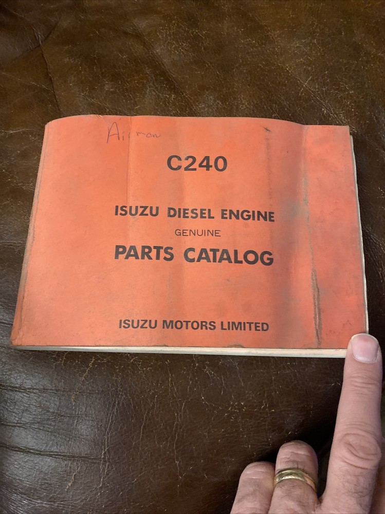 Isuzu C240 Diesel Engine Parts Catalog Genuine oem factory Isuzu Motors Limited