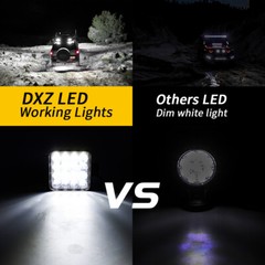 2PCS 4″ Square LED WORK LIGHT fit CAT Skid Steer 289D3 277D 289D 226D 249D 297D2