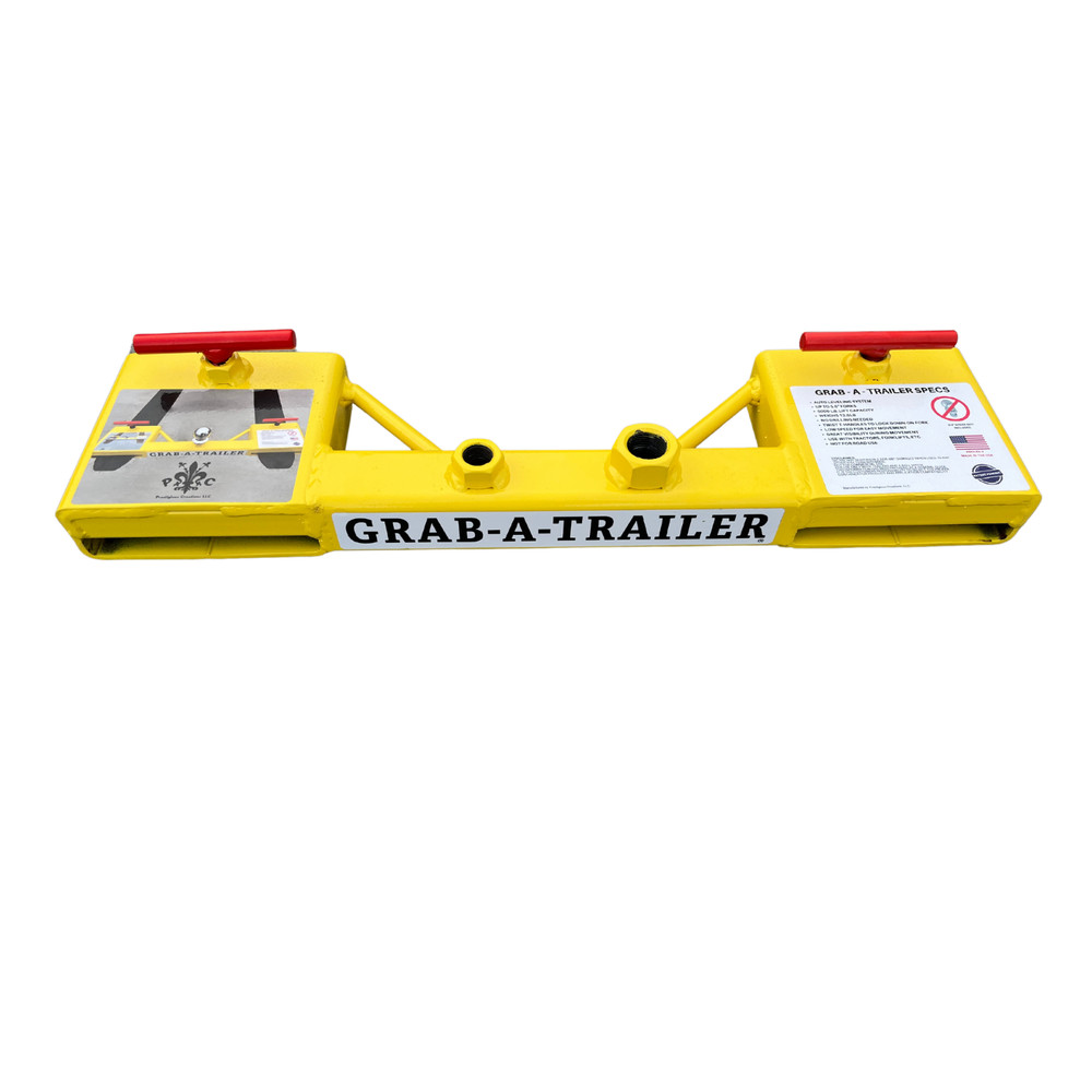 GRAB-A-TRAILER Forklift Hitch Attachment Dual Pallet Fork 3/4” OR 1” Shank