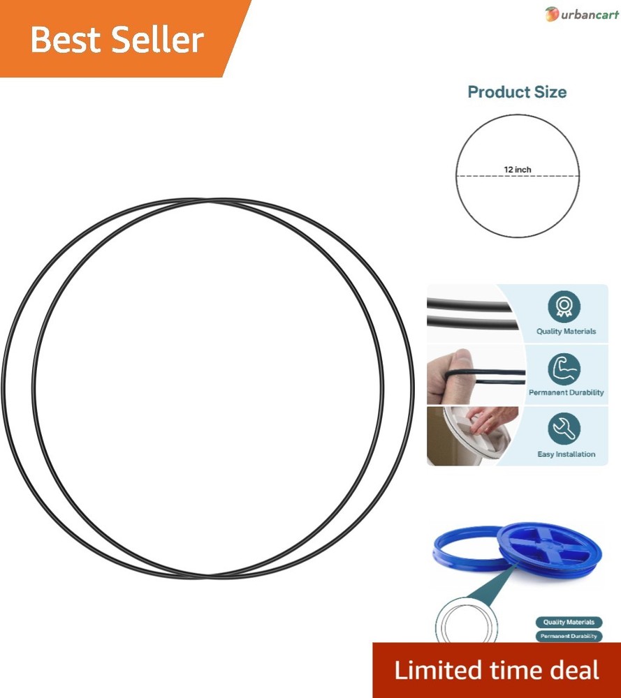12-Inch Replacement O-Rings for Gamma Seal Buckets – Pack of 2
