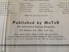 MoTor’s Auto Repair Manual Green 7th Edition 5th Printing HC 1935-1944 Vintage