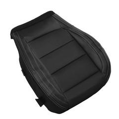 Driver Side Bottom Perforated Leather Seat Cover Black Ford Mustang 2015-2023