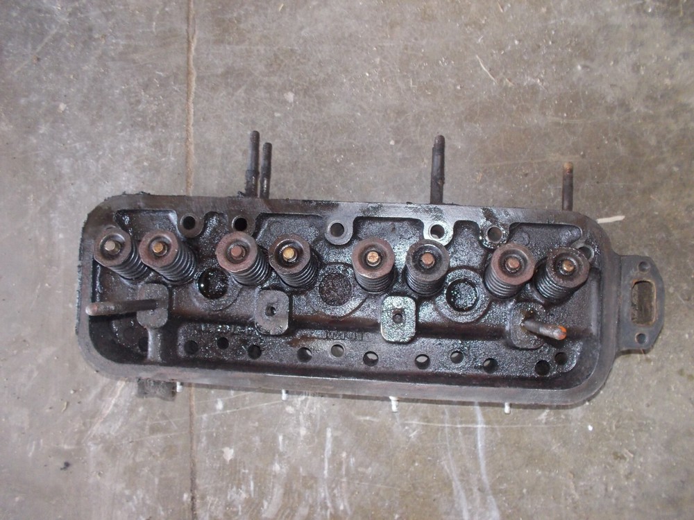 Allis Chalmers C tractor engine AC motor cylinder head & valves w/ springs (KK