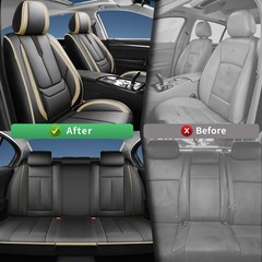 Toyota FJ Cruiser Seat Covers 2007-2014 Waterproof Leather Full Set Black Beige