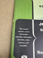 John Deere 851 858 Semi-Integral Side-Delivery Rake Operators Manual OM-E18-1255