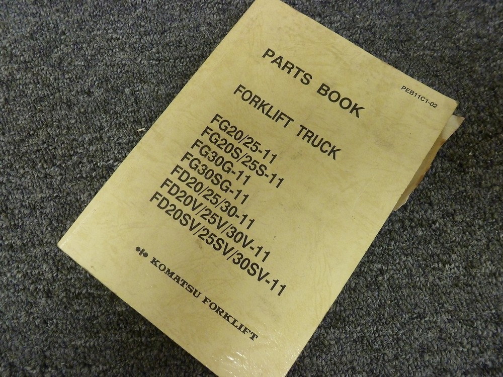 Komatsu FD30-11 FD20V-11 FD25V-11 FD30V-11 Forklift Truck Parts Catalog Manual