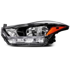 Halogen Black Clear Headlight Driver Side 2017-2020 Nissan Kicks 26060-5RL0A