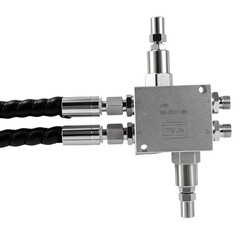 ‎Mini Excavator Cushion Valve Kit For machine w/ 1/4” Hydraulic Hoses & M14x1.5