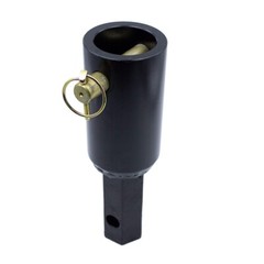 Auger Adapter Conversion 2-9/16 inch female Round to 2″ Male Hex Heavy Duty