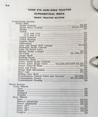 Case 870 Tractor Service Manual Parts Catalog Operators Owners Set SN 8736001-Up