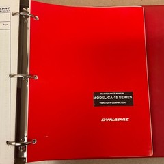 Dynapac CA-15 VIB COMPACTOR SERVICE MAINTENANCE MANUAL PARTS LIST OPERATOR GUIDE