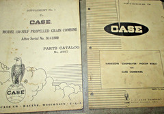 LOT OF 12 J. I. CASE OPERATORS PARTS SUPPLEMENT MANUALS CATALOGS ORIGINAL!