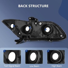 Headlight Assembly For Honda Civic 2012-2015 Driver and Passenger Side