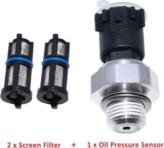 Engine Oil Pressure Sensor with Filter, OEM 12673134