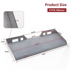 1/4″ 5/16″ 3/8″ 1/2″ Skid Steer Mount Plate Latch Box for Buckets Tractor Attach