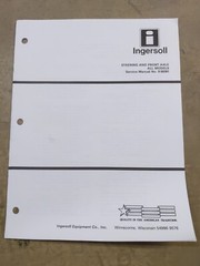 ONE Ingersoll Steering And Front Axle All Models Service Manual 9-50391