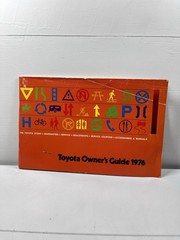 1976 Toyota Corolla Owner’s Manual Gasoline Oil Tire Pressure Transmission