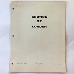 JI Case Loader Manual 1973 Vintage Original OEM