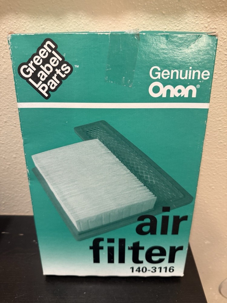 Green Label Parts Genuine Onan Cummins Air Filter for RV Generators 140-3116 New