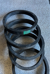 Lot of 10 Gaskets – 2-7/8″ OD x 2-1/2″ ID x 2-3/8″ Thick – Possibly Parker