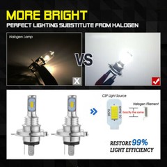 2 Super Bright LED headlight bulbs for 2009 Suzuki LT-A750 KingQuad 750AXi w/Pow