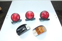Vintage Replacement Tractor / Trailer Lights Retro Parts Repair Untested As Is