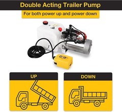 Hydraulic Power Unit 3 Quart Double Acting Dump Trailer Lifting Platforms Pump