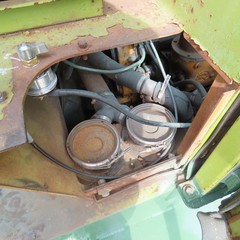 Clark C500 Y300D 30,000 LB Diesel Forklift 204″ H 2-Stage 96″ Forks Solid Tires