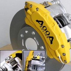 Yellow Black Aluminum Brake Caliper Covers 2024-2026 Kia Sorento Front Rear Kit