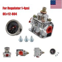 Fuel Pressure Regulator with Gauge for Carburetor Carb 1-4 PSI 12-804 USA