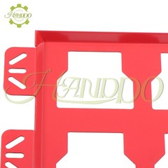 2PCS Mounting Plate 100 Lbs with Powder Coat, for Tool Storage Full Plate Red