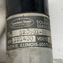 Synchro-Start Mod 1500 Part 12C6G1-BS Solenoid 12V DC